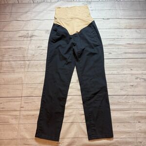 Loft Maternity Pants Jeans Stretch Waist Black Women's Size 2